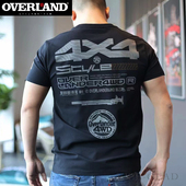 美式 透气圆领印花字母T恤个性 短袖 越野江湖夏季 男女同款 青春流行