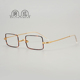 磨成OPL88083一山鼻托日本复古超轻纯钛小方男女近视高度数眼镜框