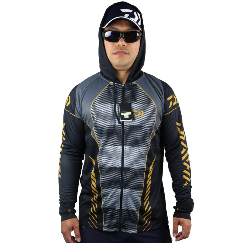 Dawa 2019 man Sunscreen DE-5609 Long sleeve sun protection clothing outdoors Quick drying Hooded Fishing suitin the Outdoor/Mountaineer/Camping/Travel Goods , Outdoor clothing , Fishing clothing  category - from Buy2taobao.com to provide professional Taobao agent buy service