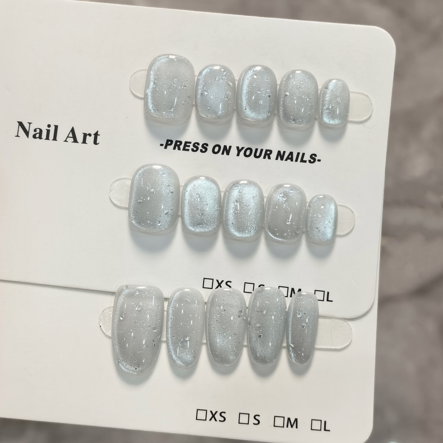 新款爆闪气泡水冰透玻璃珠晶石猫眼百搭显白手工穿戴甲