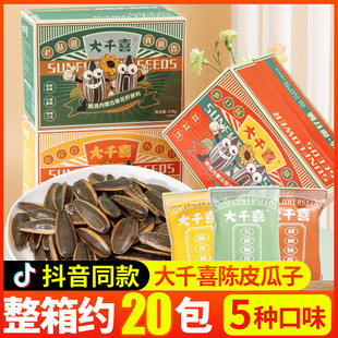 大千喜瓜子20袋小包装 陈皮多口味混合味葵花子年货炒货网红零食