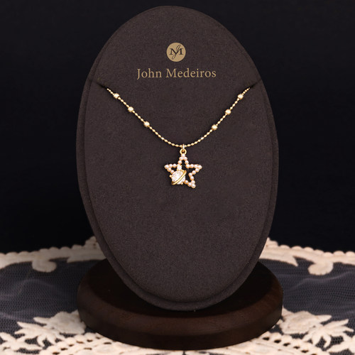 意大利john medeiros坠入星河珍珠星星项链高级感轻奢领针锁骨链