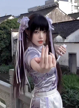 汉服旗袍头饰中华娘毛球流苏发包
