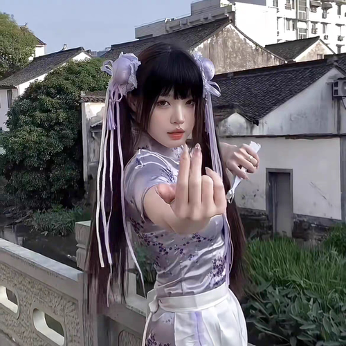 汉服旗袍头饰中华娘毛球流苏发包