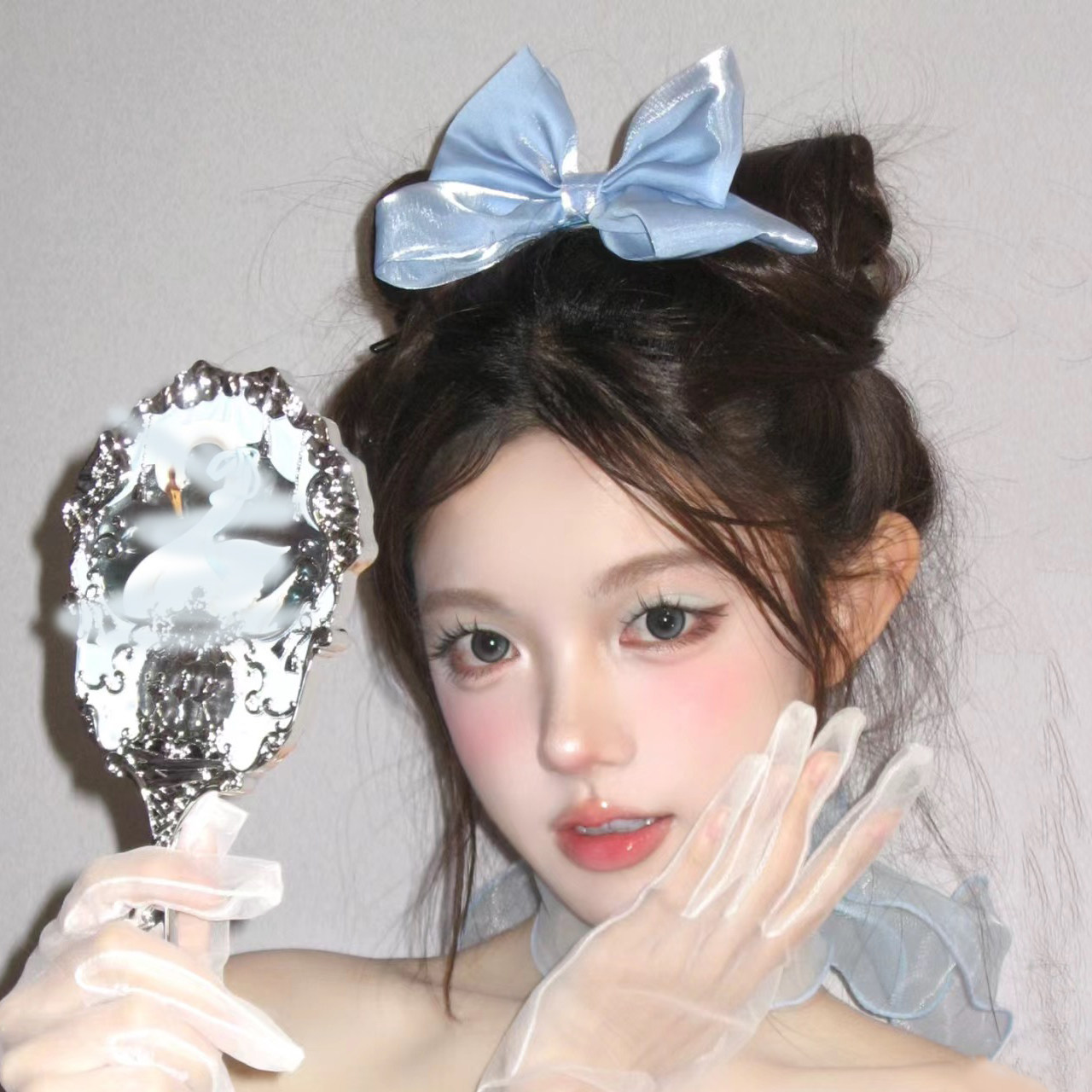 韩式新款蓝色蝴蝶结发夹女高级感气质百搭发卡甜美精致少女心发夹,饰品/流行首饰/时尚饰品新,发饰,淘宝优惠券,粉丝福利购,淘宝优惠卷