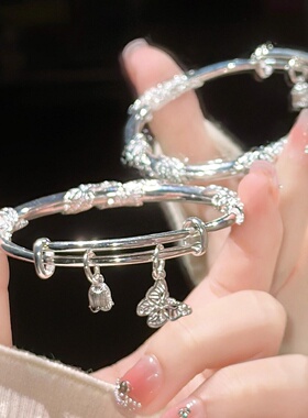 繁花似锦一路生花蝴蝶手镯