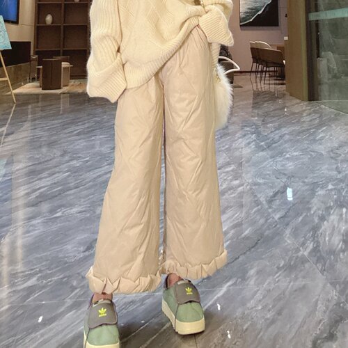 2025新款女士羽绒裤洋气九分裤冬