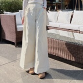 女外穿时尚 2025年超火 裤 羽绒裤 子高级感洋气冬白鸭绒阔腿九分裤