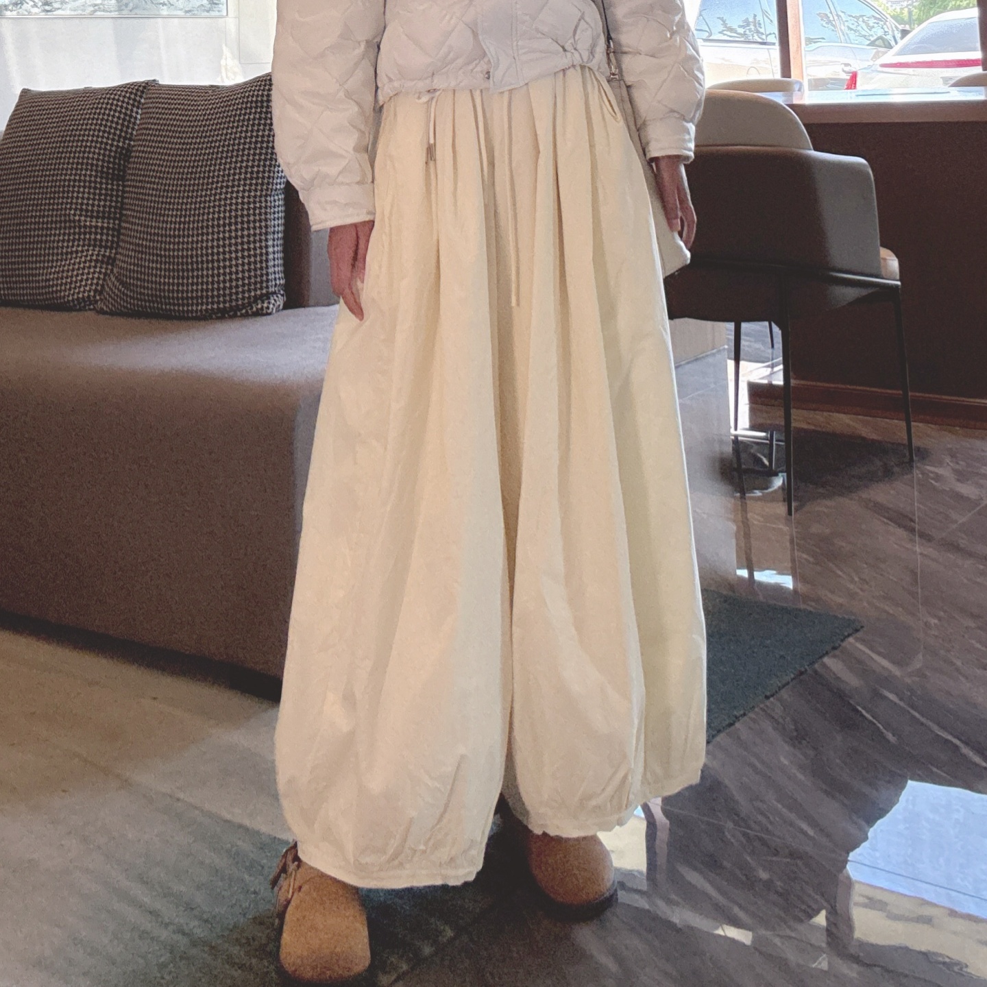 薄棉裤女款2025新款冬季外穿宽松