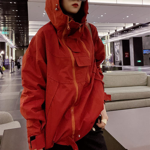 外套小众设计感休闲连帽拉链网红