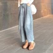 型超好看 今年流行爆款 牛仔裤 宽松春季 版 子2026新款 女款 潮九分裤