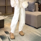 外穿羽绒裤 脚扣两种穿法阔腿洋气高级感鸭绒九分裤 女士2025新款 裤