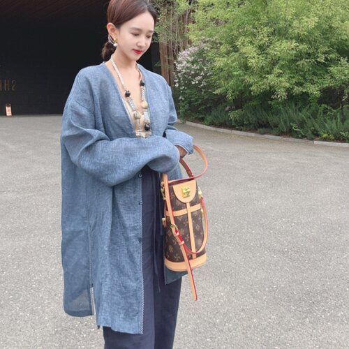 夏春秋亚麻轻薄防晒开衫女款宽松