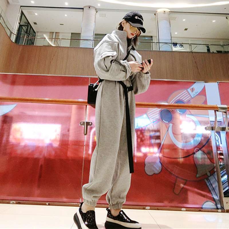卫衣套装2024年新款女装春秋季时尚减龄洋气工装外套裤装两件套潮