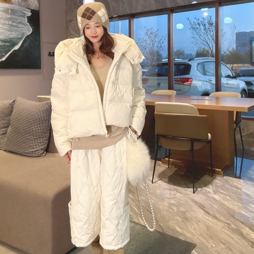 羽绒服女款冬季连帽宽松显瘦洋气