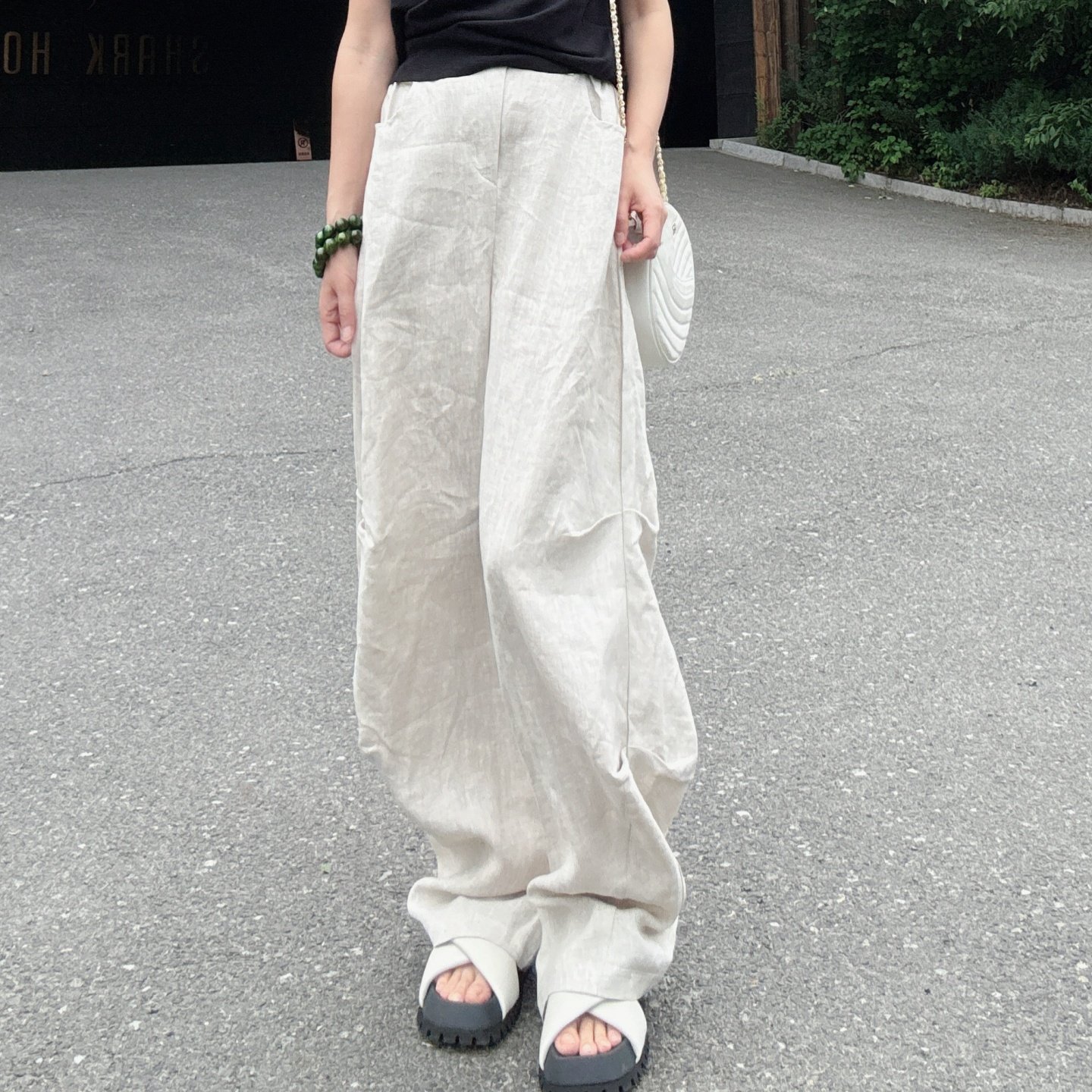 日系慵懒松弛感裤子女款夏薄款潮