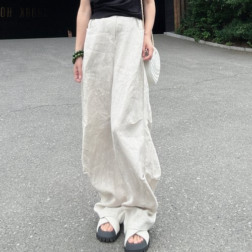 日系慵懒松弛感裤子女款夏薄款潮