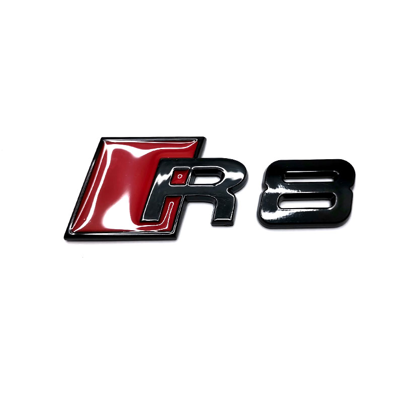 奥迪R8改装车标车尾标叶子板侧标