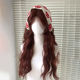 焦糖红棕假发女全头套水波纹长卷发前额蕾丝万用cos 浆果少女