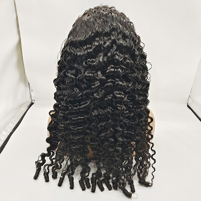 欧美假发女自然色顺发Burmese curly frontal lace wig缅甸卷头套