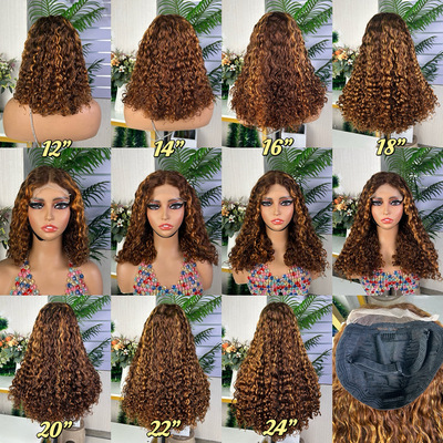 前蕾丝真人假发头套 5*5 sdd  water 100% human hair nature wig