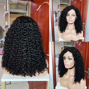 一档假发真人发波波头sdd jerry curly13x4 lace frontal bob wig