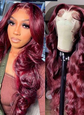 13*4Body waver真人发头套假发跨境亚马逊专卖外贸假发女大波浪
