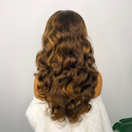 Tiktok跨境假发女大波浪梨花卷厂家直销现货先发全真发human hair