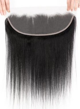 13*4 Frontal Handmade Lace Closures  Human Hair 大发块真人发
