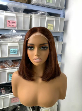 5x5Kim closure bob头套  真人发假发 humanhair wigs蝴蝶bob假发