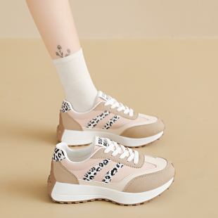 透气运动阿甘鞋 网红厚底学生休闲鞋 女 女2026春夏新款 小蛮腰老爹鞋