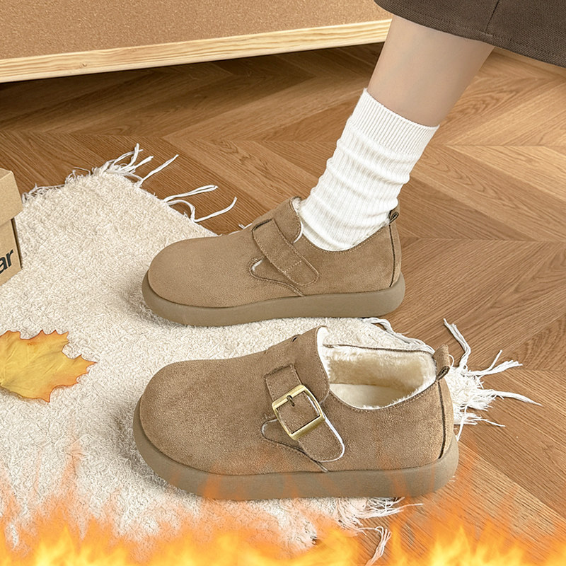 加绒勃肯鞋女冬季2025年新款一脚蹬保暖毛毛二棉鞋软底防滑乐福鞋,女鞋,棉鞋,淘宝优惠券,粉丝福利购,淘宝优惠卷