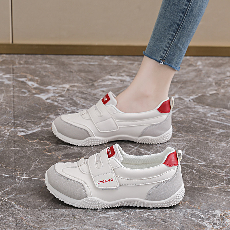 复古魔术贴防滑休闲鞋软底轻便不累脚新款女鞋早春街拍百搭阿甘鞋,女鞋,德训鞋,淘宝优惠券,粉丝福利购,淘宝优惠卷