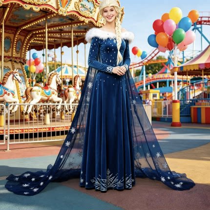 冰雪奇缘2cos服艾莎安娜公主裙COSPLAY成人礼服克里斯托夫cos服装