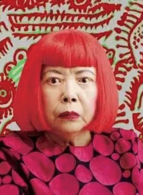 草间弥生cos红发玫瑰网波波头短直发厚刘海怪婆婆cosplay