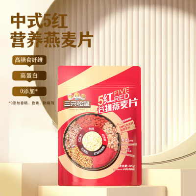 三只松鼠5红谷物燕麦片200g