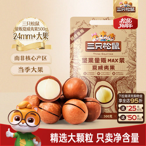 三只松鼠_量贩夏威夷果500g