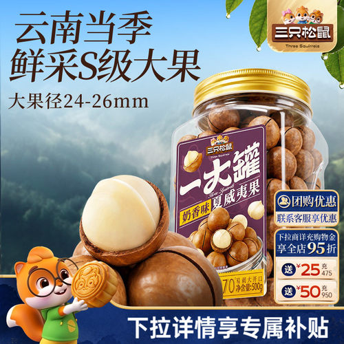 三只松鼠夏威夷果500g