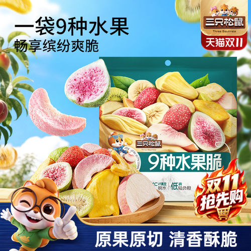 三只松鼠_每日9种水果脆100g