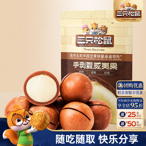 三只松鼠_轻巧装坚果10袋/330g