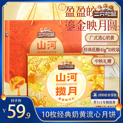 三只松鼠_盈盈皎月礼月饼450g
