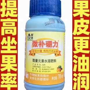 微补硼力微量元素水溶肥料瓜菜谷物壮花提高坐果率果皮油润叶面肥