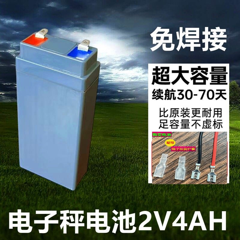 适用佰伦斯2伏电子秤电池极峰佰图片
