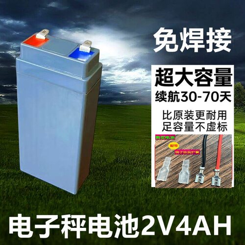 适用佰伦斯2伏电子秤电池极峰佰