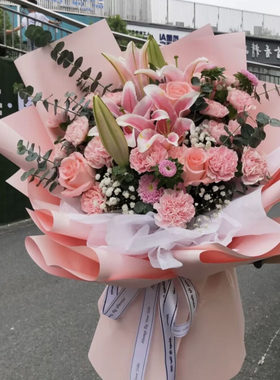 组合母亲节生日长春同城速递玫瑰