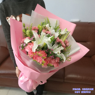 长春鲜花速递同城实体鲜花店送花生日玫瑰花束康乃馨鲜花百合