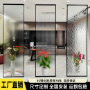 钢化艺术长虹玻璃水波纹玻璃屏风半墙卫生间隔断客厅入户玄关隔断