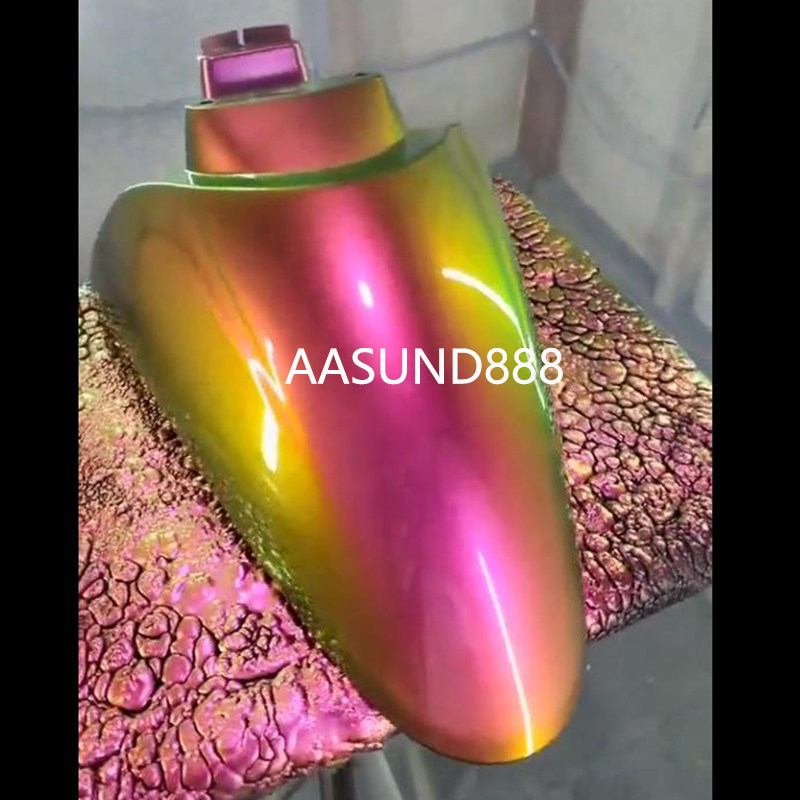 极光重彩变色龙摩托车外壳改色翻新电脑键盘鼠标AASUND鹦鹉特效漆图片