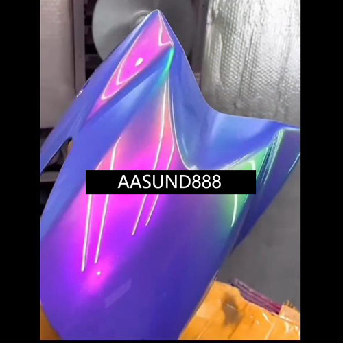 极光幻彩超级变色龙蓝色紫色车升级AASUND鹦鹉特效漆摩托车改色漆