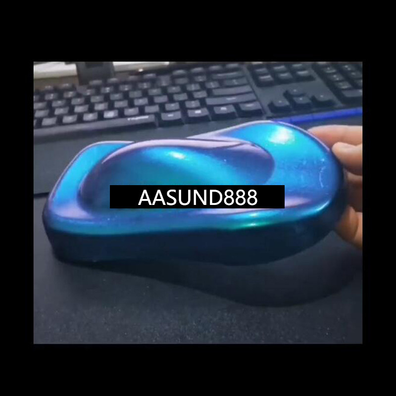 极光翡翠绿紫多彩变色龙 AASUND鹦鹉 工艺品模型涂装汽车特效漆